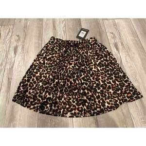 Who What Wear leopard animal print skirt size XS